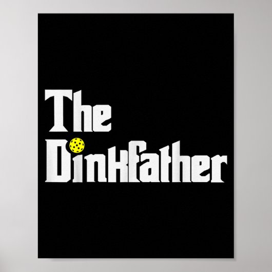 Pickleball-speler vader grappige dink vader grap poster (Voorkant)
