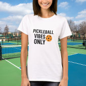 Pickleball speler vibes citaat naam t-shirt