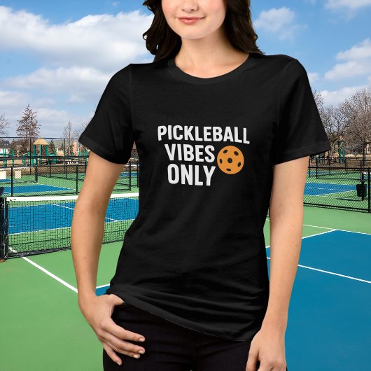 Pickleball speler vibes citaat naam Tri-Blend shirt