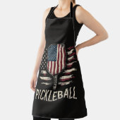 Pickleball Speler VS Vlag Retro Paddleball Schort (Insitu)
