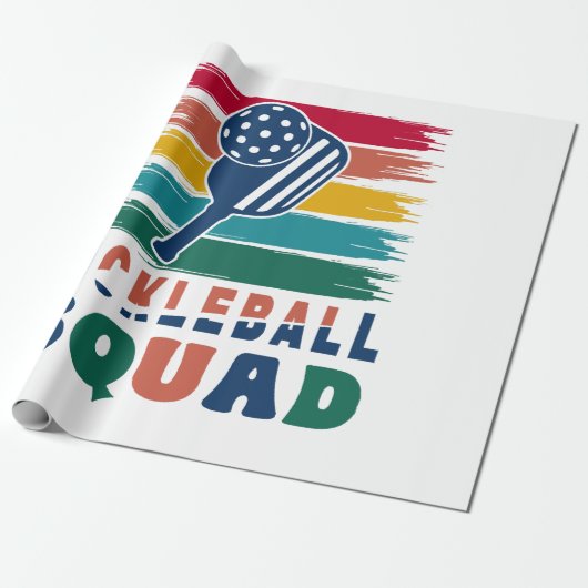 Pickleball Spelers Gift Idee Cadeaupapier (Uitgerold)