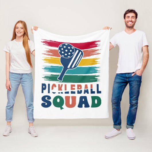 Pickleball Spelers Gift Idee Fleece Deken (In situ)
