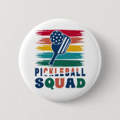Pickleball Spelers Gift Idee Ronde Button 5,7 Cm (Voorkant)