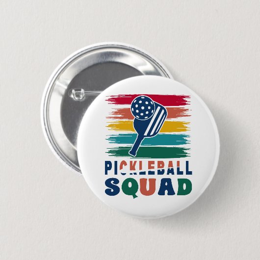 Pickleball Spelers Gift Idee Ronde Button 5,7 Cm (Voorkant /achterkant)