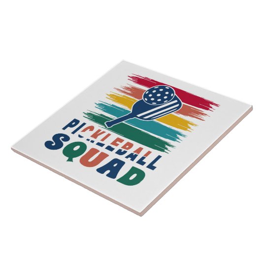 Pickleball Spelers Gift Idee Tegeltje (Zijkant)