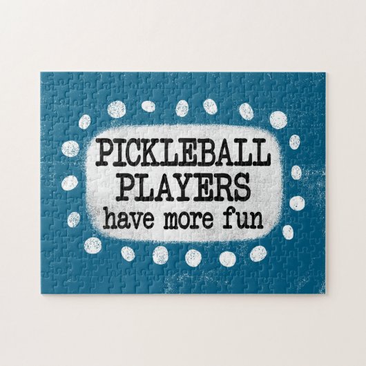 Pickleball-spelers hebben meer leuke puzzel (Horizontaal)