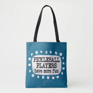 Pickleball-spelers hebben meer plezier in de Canva Tote Bag