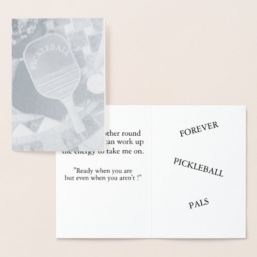 "Pickleball-speluitnodiging" (5" x 7") Folie Kaarten (Display)
