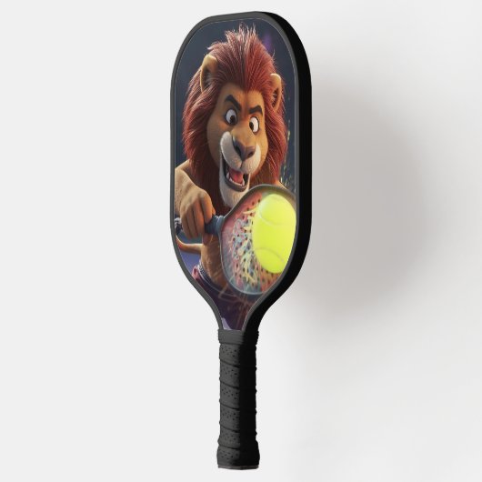 Pickleball Spirit Animal - Lion Smash Art Pickleball Paddle (Links)