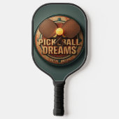 Pickleball Spirit Animal - Lion Smash Art Pickleball Paddle (Achterkant)