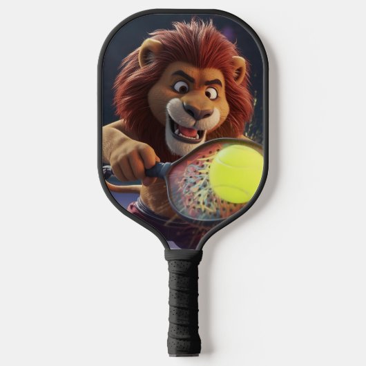 Pickleball Spirit Animal - Lion Smash Art Pickleball Paddle (Voorkant)