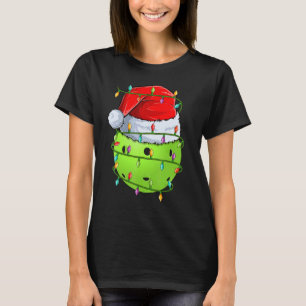Pickleball Sport Kerstverlichting Pickleball Kerst T-shirt