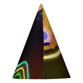 Pickleball Sport Neon Thema Disco bal Party Feesthoedjes (Achterkant)