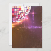 Pickleball Sport Neon Thema Disco bal Party Kaart (Achterkant)