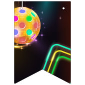 Pickleball Sport Neon Thema Disco bal Party Vlaggetjes (Eerste vlag)