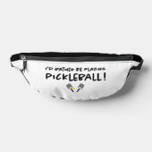 Pickleball Sport Schattige Quote Cool Zwart Wit Ri Heuptasje (Liggend)