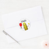 Pickleball Sport Slogan Klassieke Sticker (Envelop)