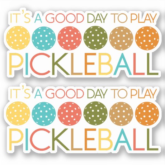 Pickleball Sport Sticker (Voorkant)