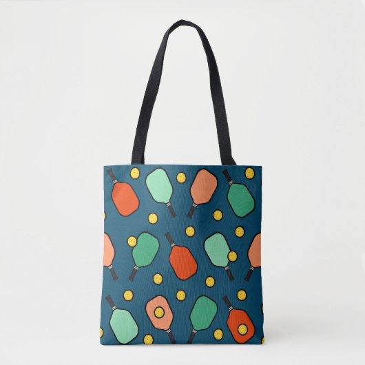 Pickleball Sporten Tote Bag (Voorkant)