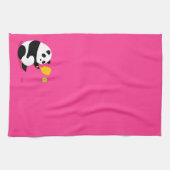 Pickleball Sporthanddoek: "Pickleball Panda" Theedoek (Horizontaal)