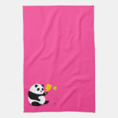 Pickleball Sporthanddoek: "Pickleball Panda" Theedoek (Verticaal)