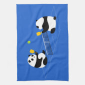 Pickleball Sporthanddoek: "Pickleball Pandas" Theedoek (Verticaal)