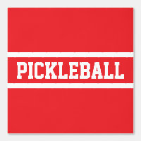 PICKLEBALL Sportieve Vet Helder Rood Witte Strepen