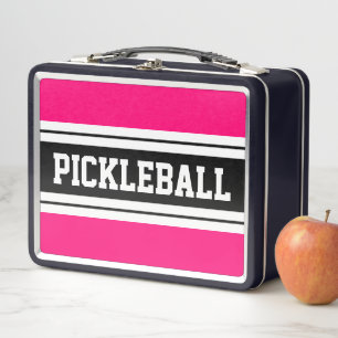 PICKLEBALL Sportieve Vetgedrukte Roze Zwarte Witte