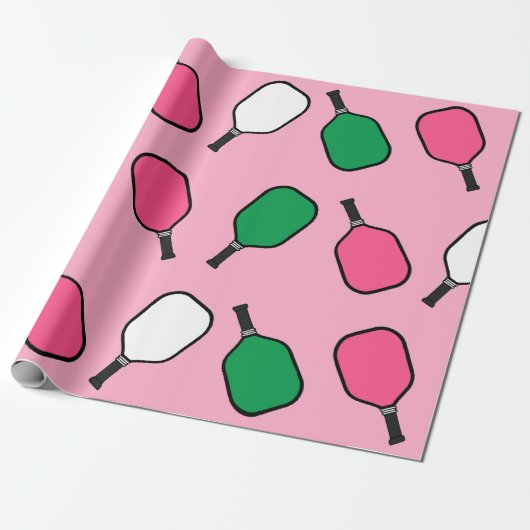 Pickleball Sports Cadeaupapier (Uitgerold)