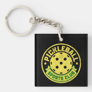Pickleball Sports Club Pickleball Gezegde Sleutelhanger