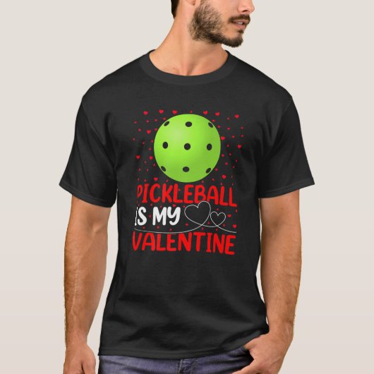 Pickleball Sports Lover Funny Pickleball is mijn V T-shirt (Voorkant)