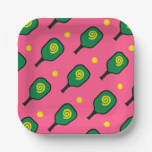 Pickleball Sports Party Papieren Bordje (Voorkant)