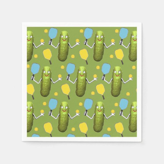 Pickleball Sports Party Servet (Voorkant)