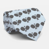 Pickleball Sports Pattern Stropdas (Opgerold)