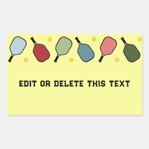 Pickleball Sports Rechthoekige Sticker