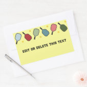 Pickleball Sports Rechthoekige Sticker (Envelop)