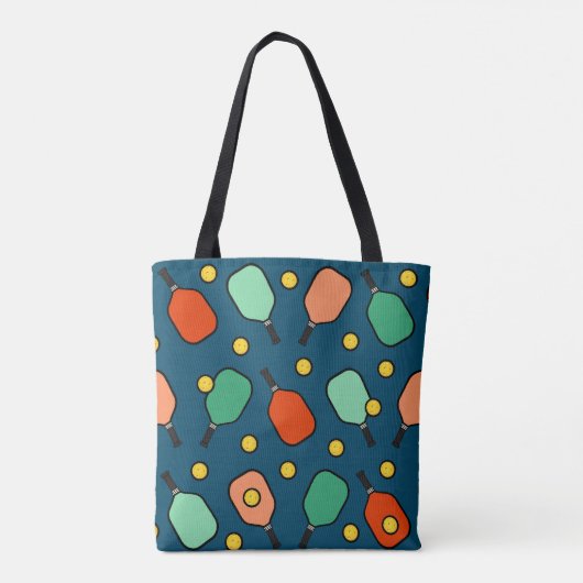 Pickleball Sports Tote Bag (Achterkant)