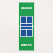 Pickleball sportveld gepersonaliseerde yogamat (Voorkant)