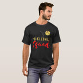 Pickleball Squad Paddleball Crew Team Softball PL T-shirt (Voorkant volledig)