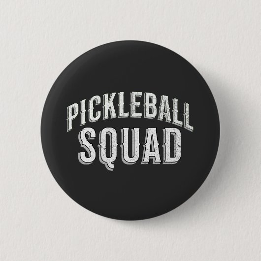 Pickleball Squad Team Toernooi Ronde Button 5,7 Cm (Voorkant)