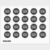 Pickleball Squad Team Toernooi Ronde Sticker (Vel)