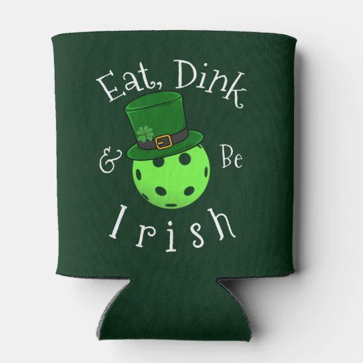 Pickleball St Patricks Day Blikjeskoeler (Achterkant)