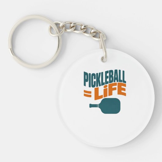 Pickleball staat voor Life Funny Player Sleutelhanger (Voorkant)