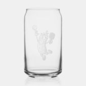 Pickleball Star Blikvorm Glas (Achterkant)