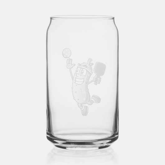 Pickleball Star Blikvorm Glas (Achterkant)