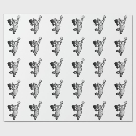 Pickleball Star Cadeaupapier (Vlak)