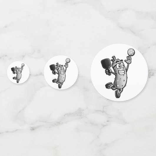 Pickleball Star Confetti (Achterkanten)