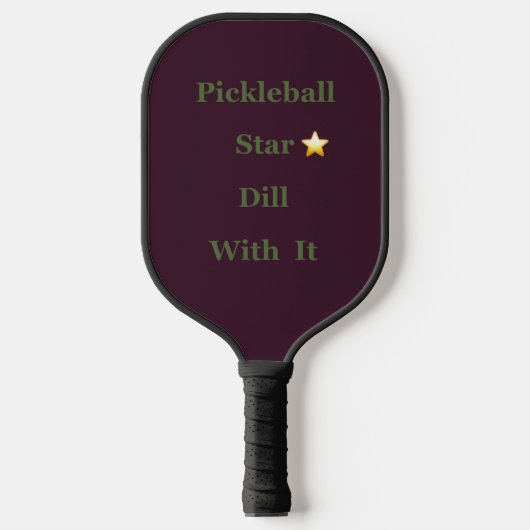 Pickleball Star ⭐️ Dill ermee Pickleball Paddle (Voorkant)