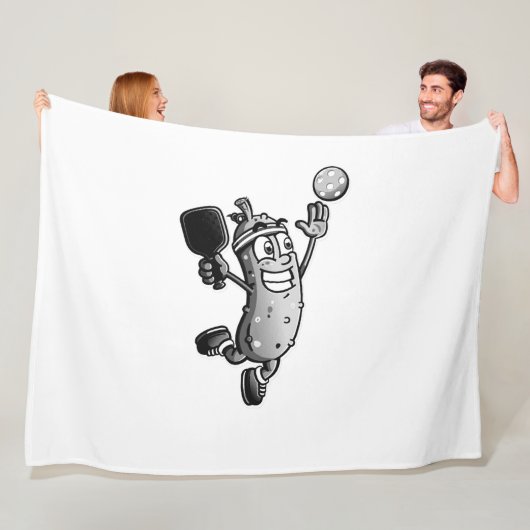 Pickleball Star Fleece Deken (In situ)