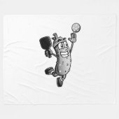 Pickleball Star Fleece Deken (Voorkant (Horizontaal))